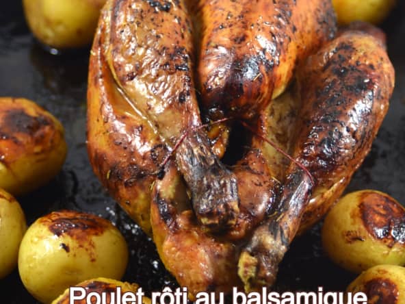 Poulet rôti au balsamique et sauce soja