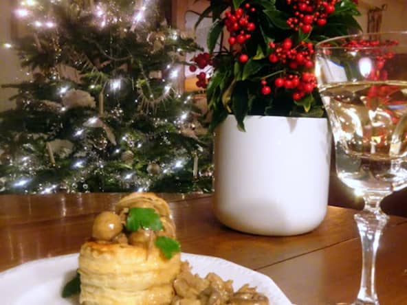 Bouchée à la reine au ragoût de viande de veau et champignons - Pasteitje