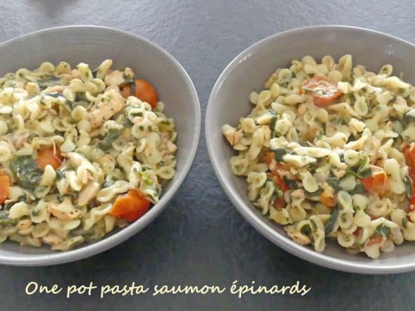 One pot pasta saumon épinards