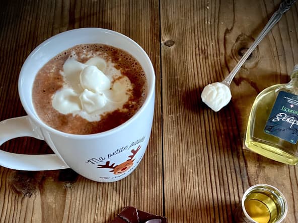 Chocolat chaud au Génépi