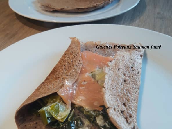 Galettes bretonnes Poireaux Saumon