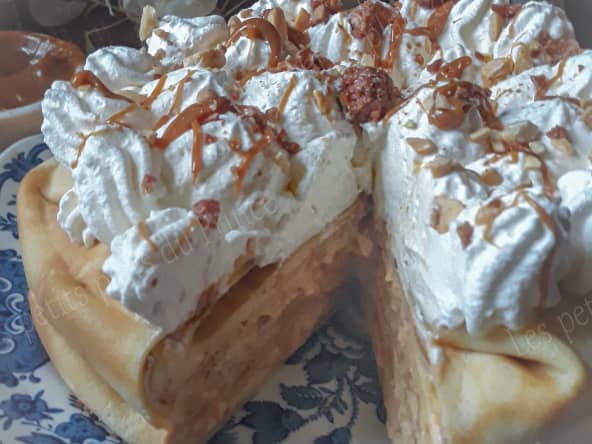 Gâteau de crêpes inspiration banoffee