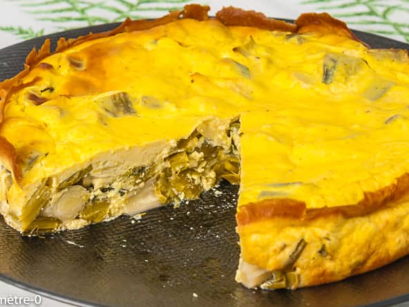 Clafoutis salé aux poireaux