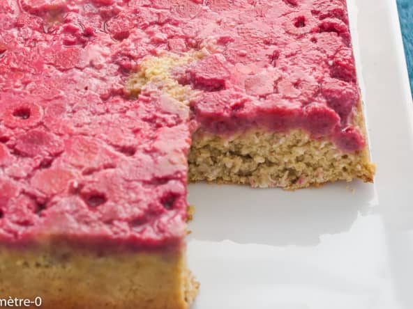 Gâteau coco framboises