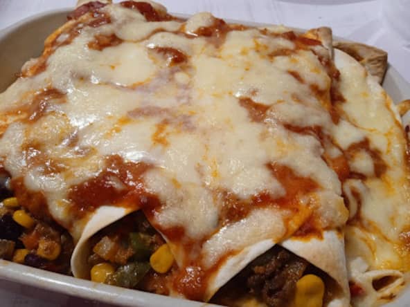Les enchiladas au bœuf haché