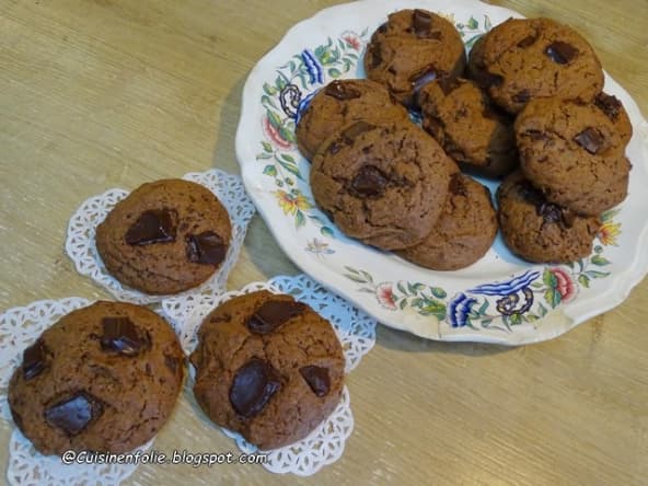 Cookies tout chocolat