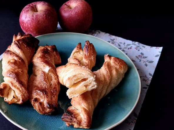 Torsades feuilletées aux pommes