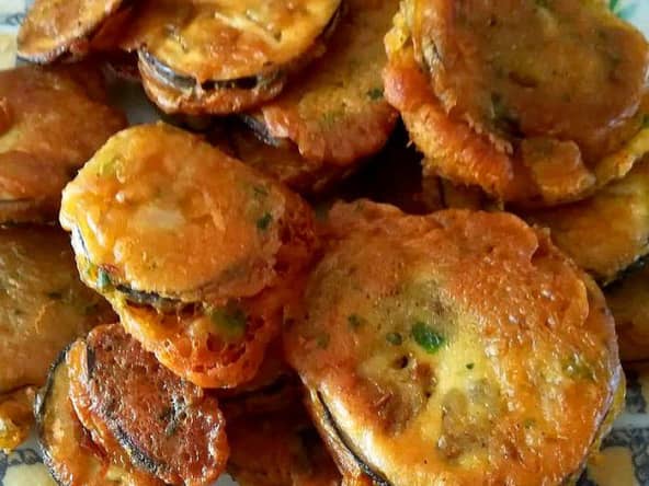 Beignets de bringelles créoles