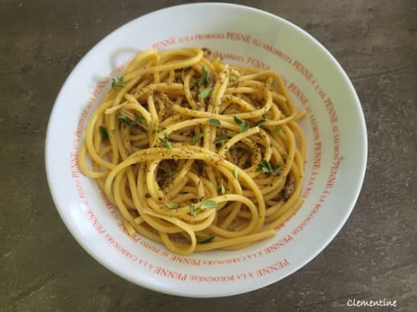 Pâtes au pecorino poivre et zaatar de Yotam Ottolenghi