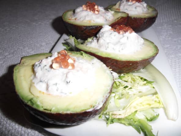 Avocat farci au crabe