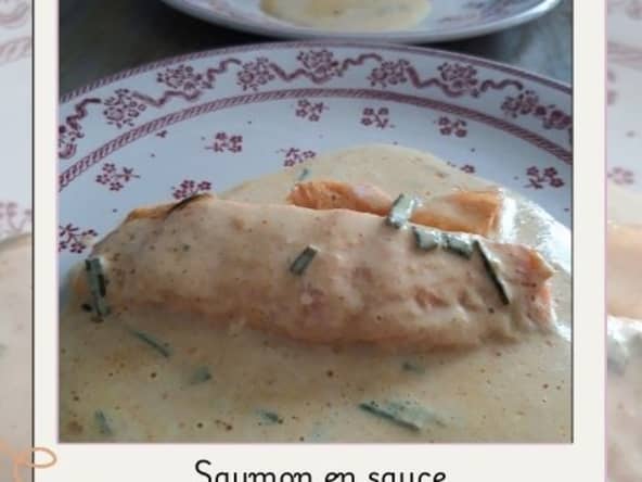 Saumon en sauce