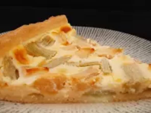 Tarte pomme rhubarbe