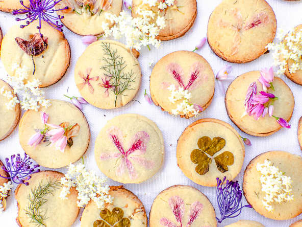Sablés aux fleurs