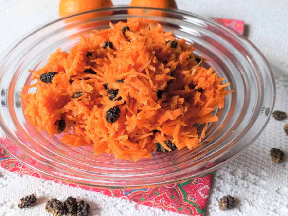 Carottes râpées à l’orange et aux mûres sauvages du Pandshir