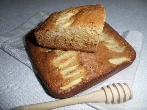 Moelleux aux pommes et au miel au cake factory - recette facile