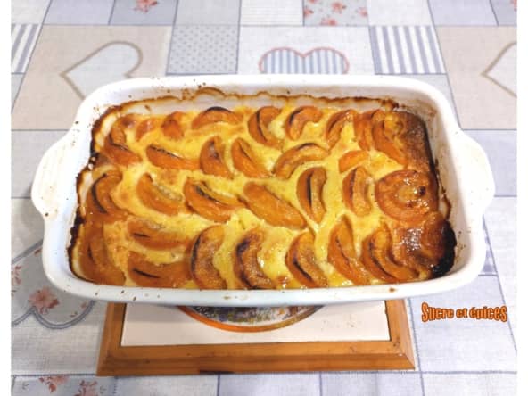 Gratin aux abricots