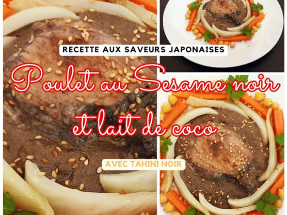 Poulet au sésame noir