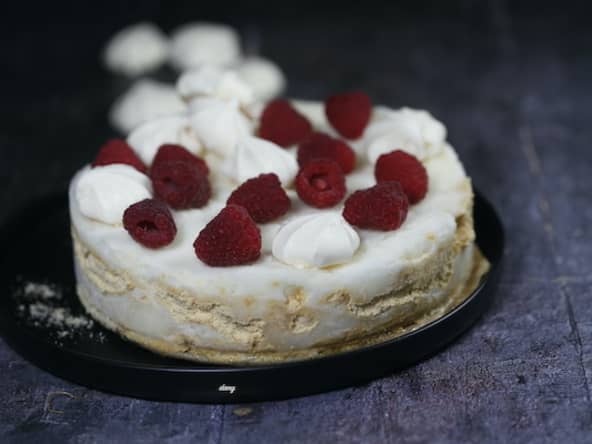 Gâteau sorbet citron à la meringue