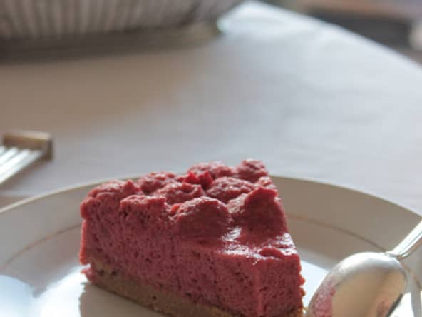 Bavarois mousseux à la framboise
