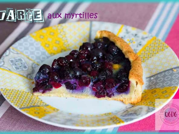 Tarte aux myrtilles base migaine