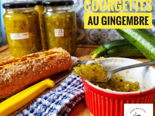 Confiture de courgettes au gingembre