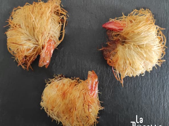 Gambas en kadaïf