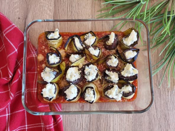 Involtini aubergines et ricotta aux herbes
