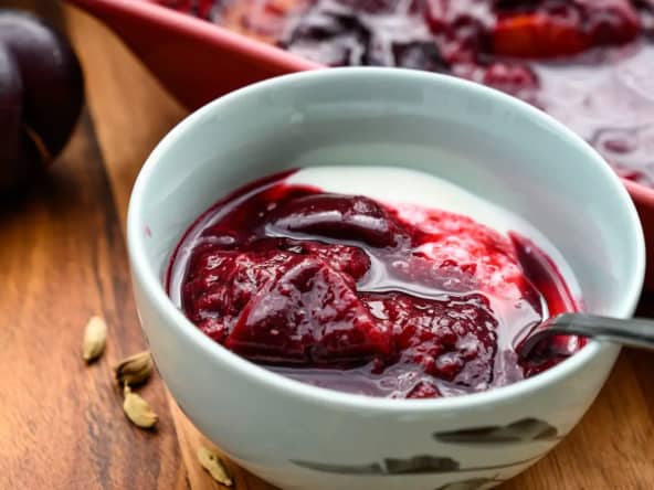 Compotée de prunes rouges aux épices