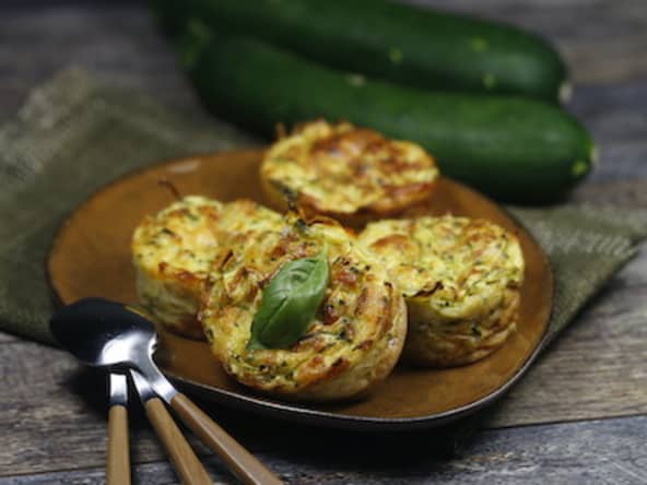 Petits flans de courgettes au cumin