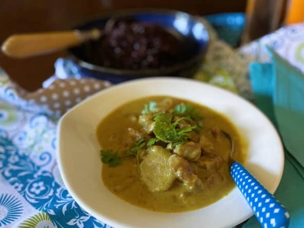 Curry d’agneau à l’indienne au lait de coco