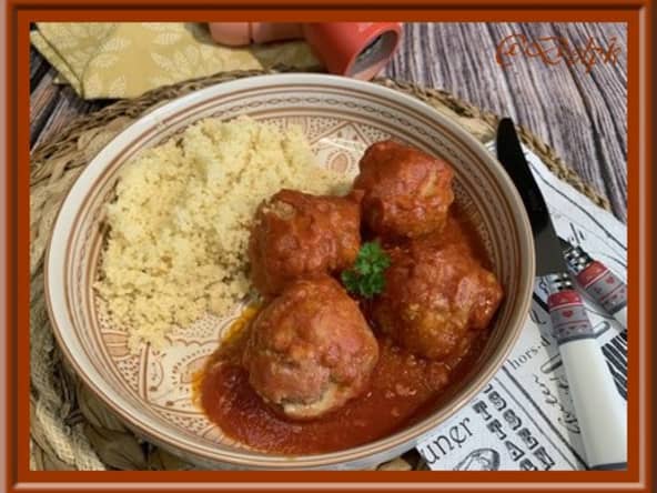 Boulettes de viande de veau à la sauce tomate
