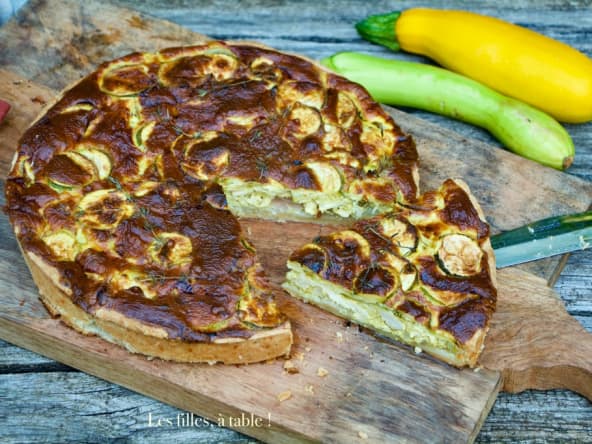 Quiche au poulet aux épices tandoori et à la courgette