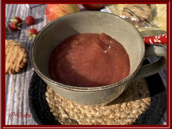 Compote de pommes et framboises