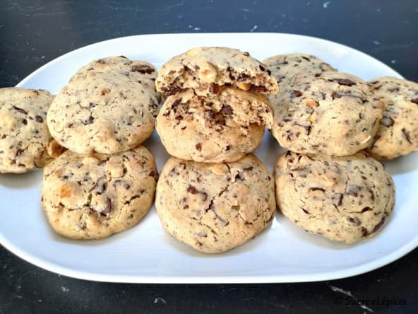 Cookies noisettes chocolat