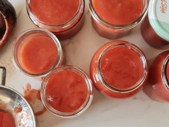 Compote pommes fraises