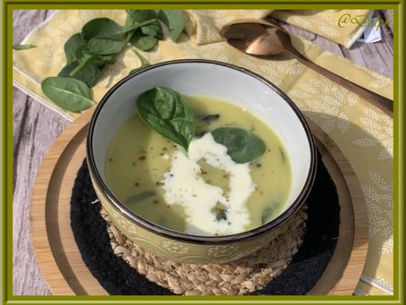 Crème vichyssoise aux épinards