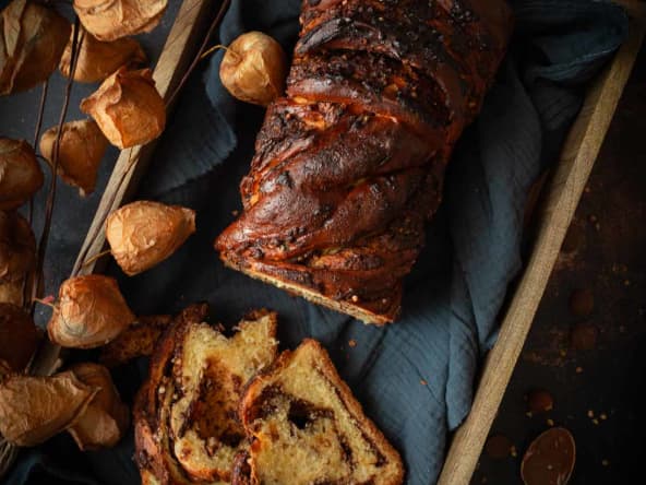Brioche babka chocolat et praliné sarrasin