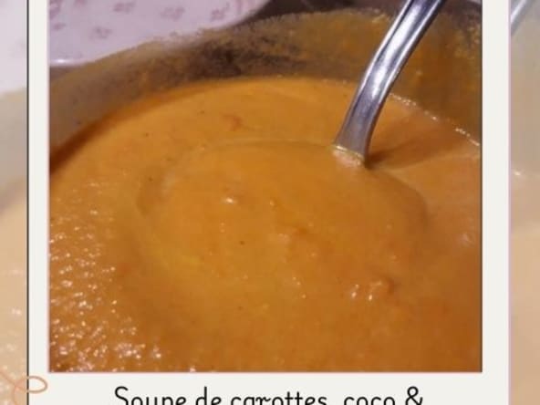 Soupe de carottes coco curry
