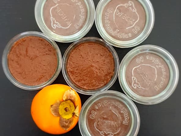 Flan kaki cacao