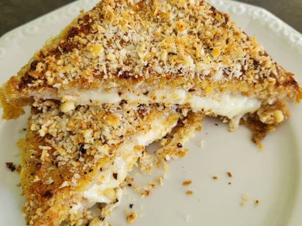 Mozzarella in carrozza façon cacio e pepe de Simone Zanoni