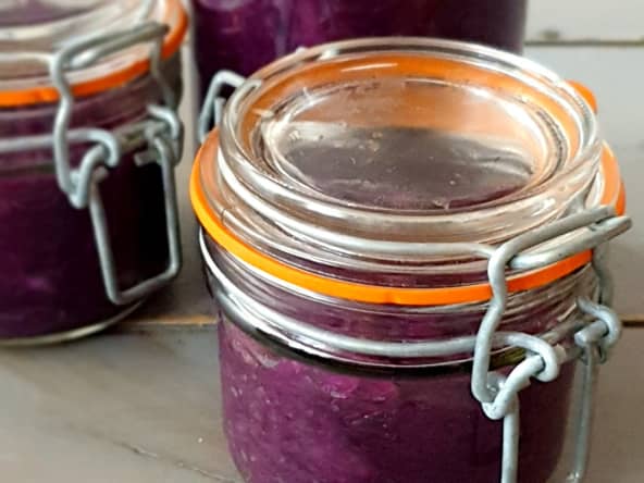 Chou rouge en lacto-fermentation