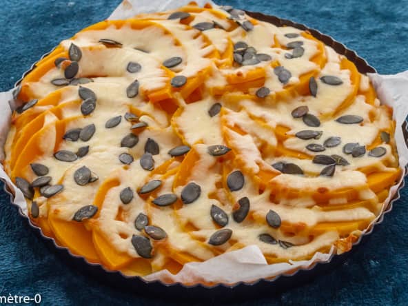 Polenta à la butternut et graines de courge façon pizza