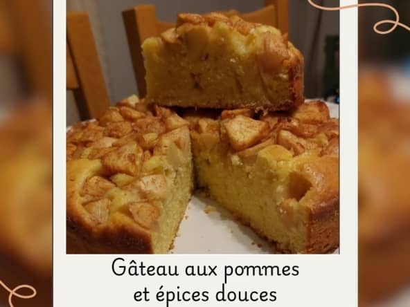 Gâteau aux pommes et épices douces d'après une recette facile de Cyril Lignac