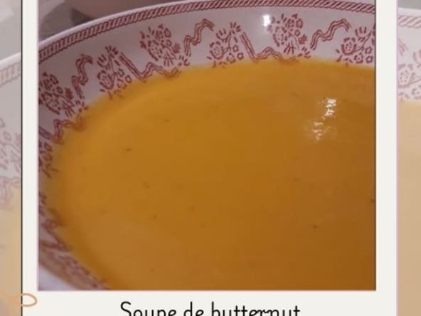 Soupe de butternut et carottes
