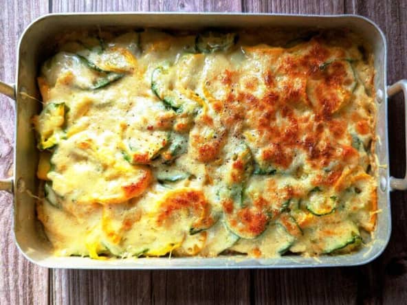 Gratin de courgettes au fromage