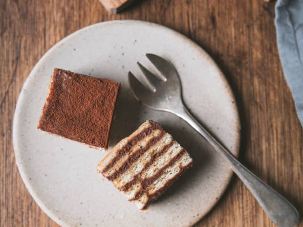 Gâteau de Petit Beurre au chocolat et au café sans cuisson