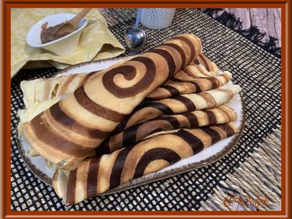 Crêpes tourbillon à la crème de marrons