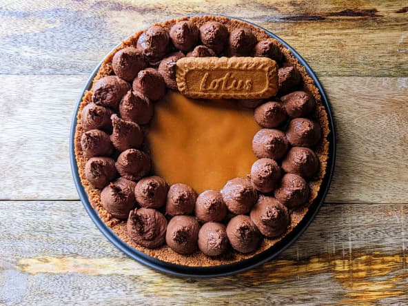 Tarte chocolat spéculoos sans cuisson