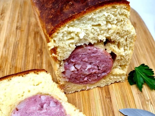 Saucisse de Morteau en brioche pour l'apéritif