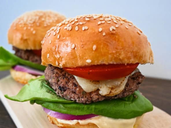Burger végétarien aux haricots noirs